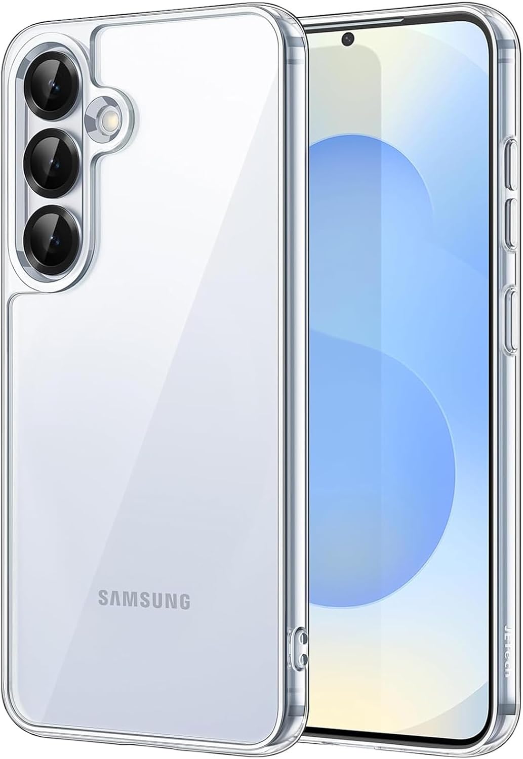 Samsung Galaxy S25+ / S25 Plus 5G, Non-Yellowing Shockproof Bumper Protective Phone Cover, Anti-Scratch Hard PC Back (Clear)