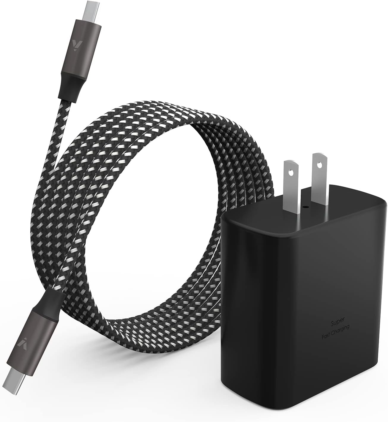 S25 S24 S23 S22 Ultra Charger, 45W USB-C Super Fast Charger Type C PPS/PD Wall Charging Block for Samsung Galaxy S25/S24/S23/S22 Ultra/S22 Plus/S20 Ultra/Note 10+, Galaxy Tab(6.6ft Cable, Black)