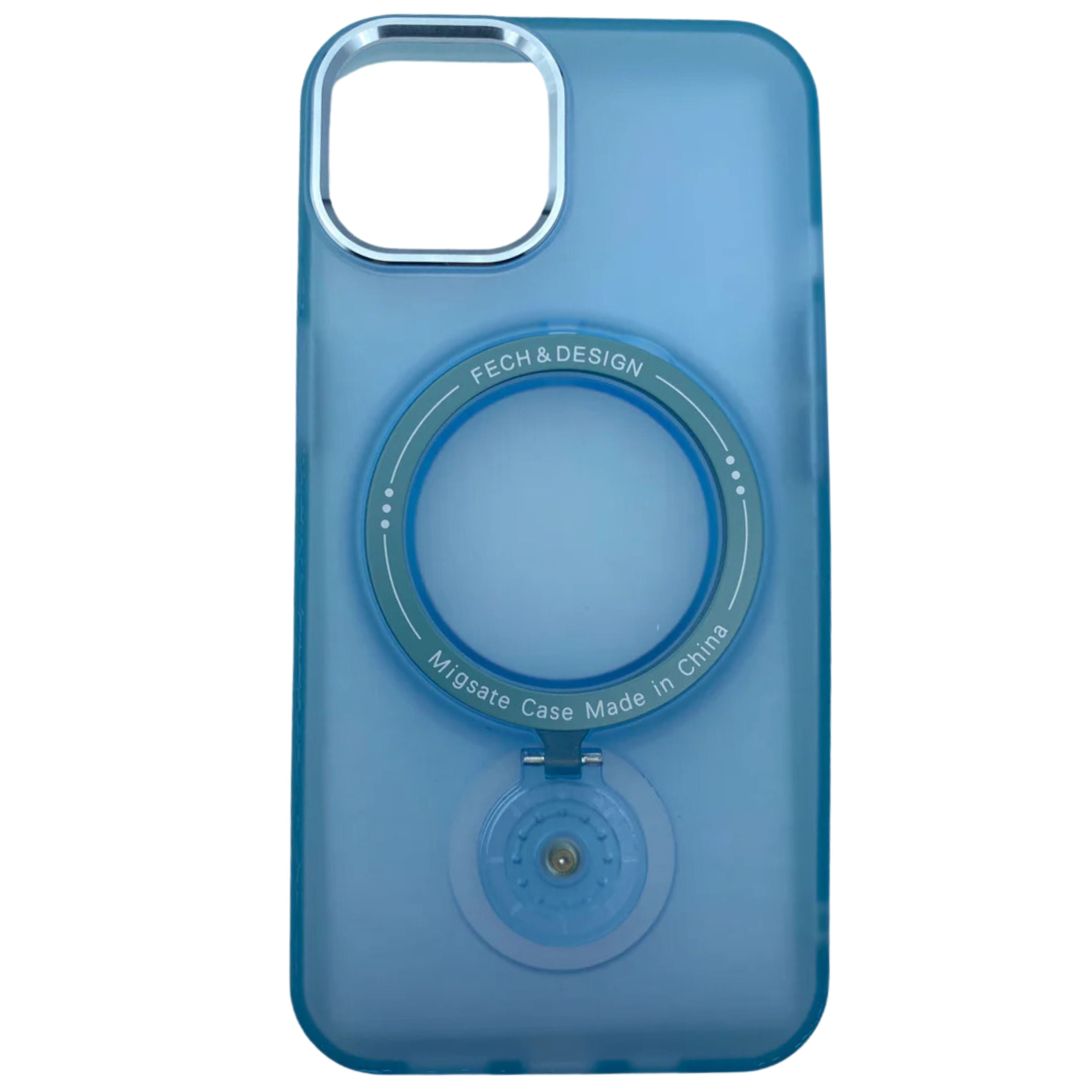 Crystal Clear Case with 360° Rotating Ring for iPhone 14