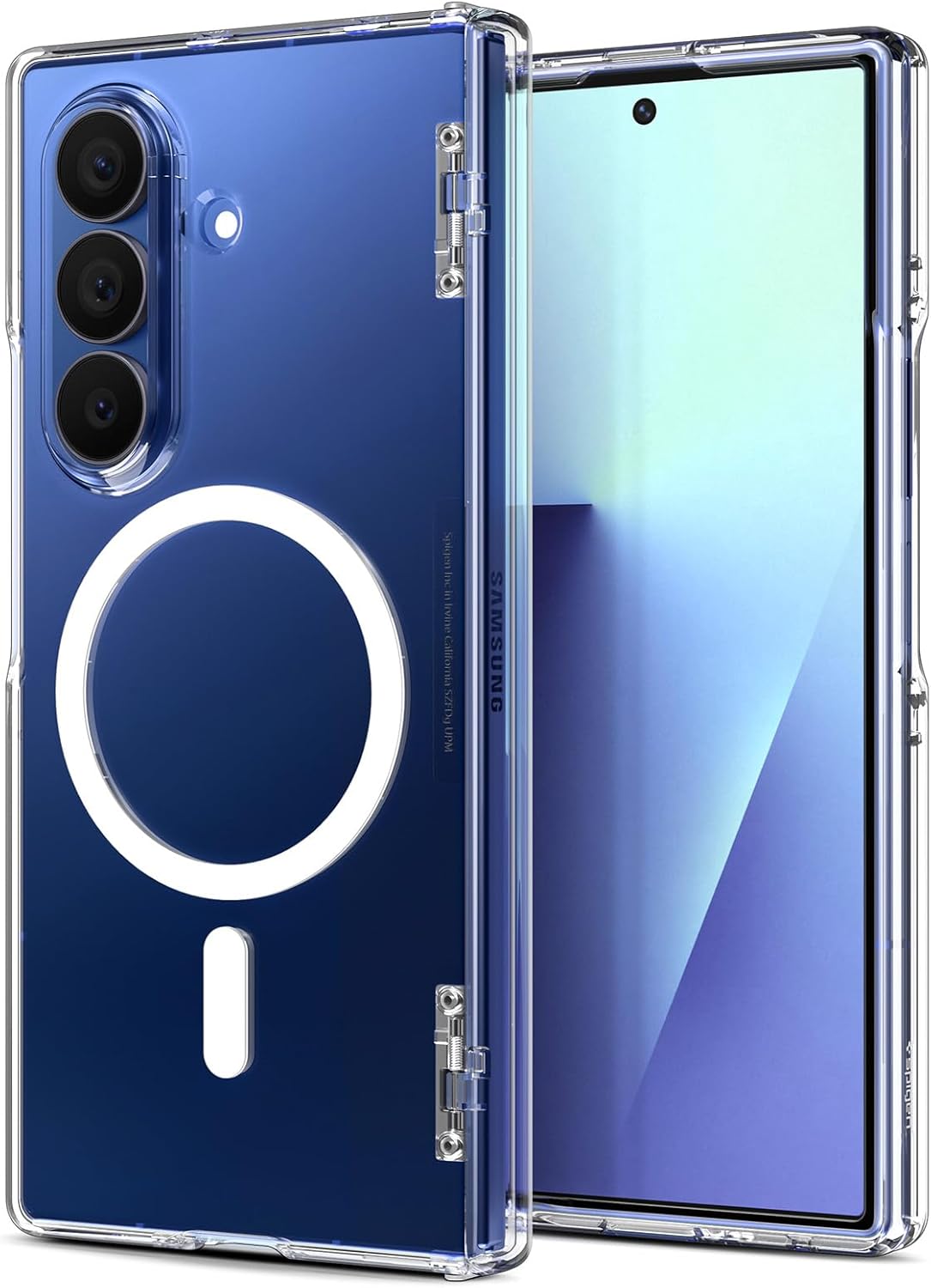 Spigen Case for Galaxy Z Fold 7 Case, Ultra Hybrid Pro [MagFit] Designed for Samsung Galaxy Z Fold 7 - Crystal Clear