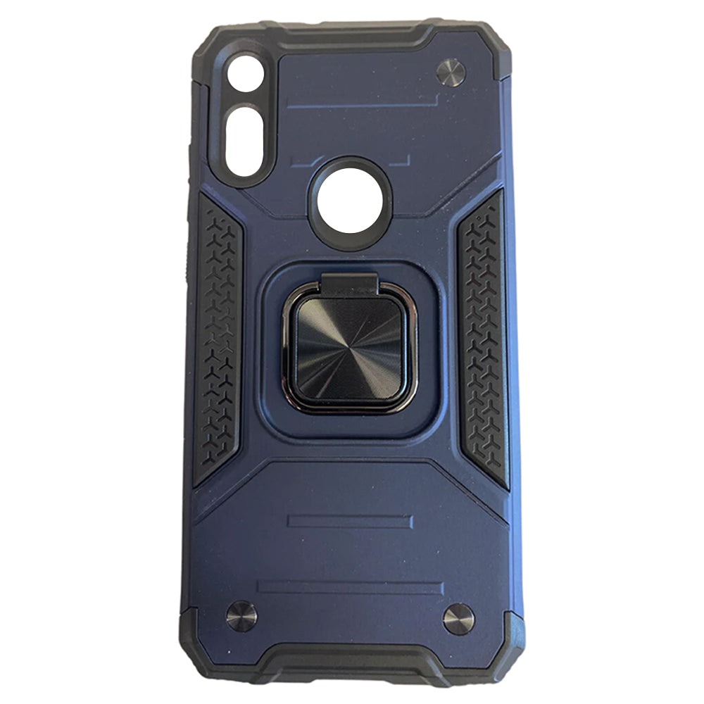 Blue Armor Case with Ring Holder for Generic Smartphone – Rugged Protective Cover