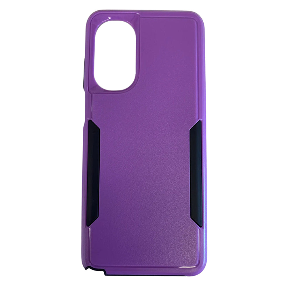 Dual-Layer Armor Case with Purple Accents for Moto G Stylus 5G (2022) – Shockproof Rugged Protection