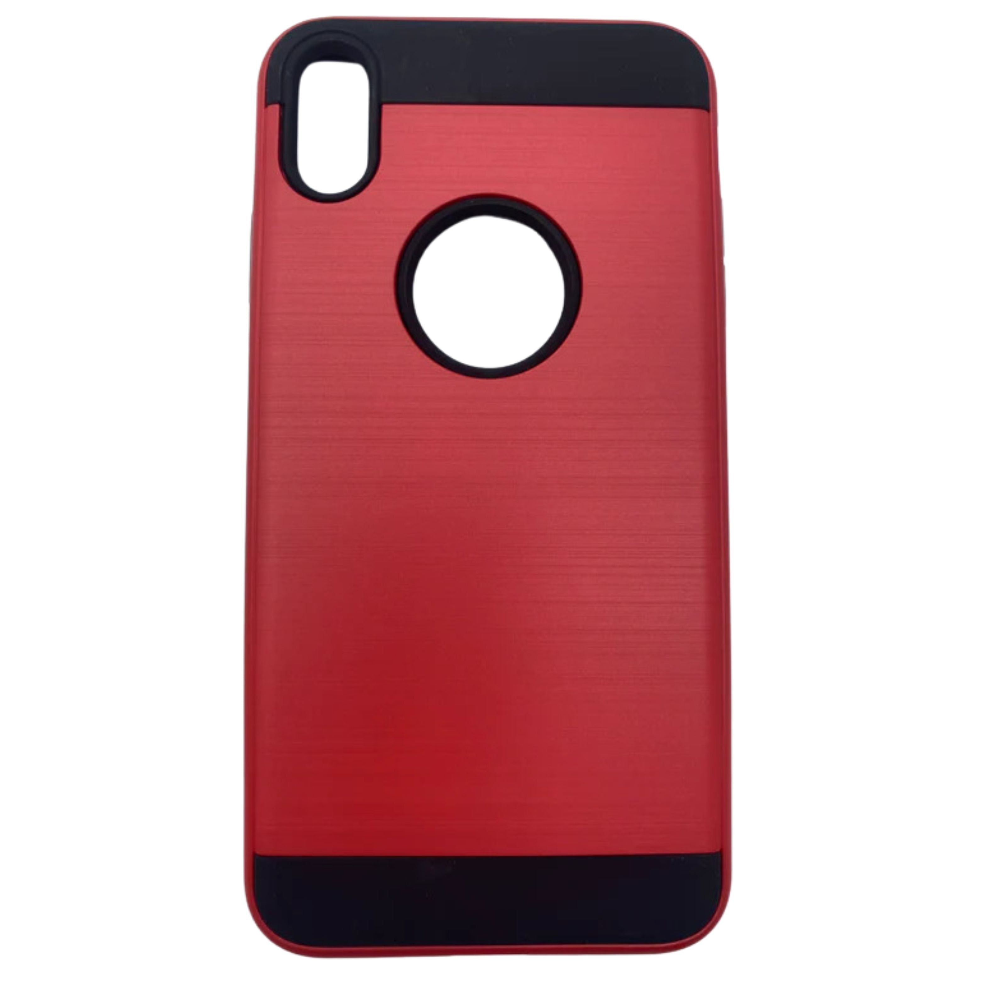 Red Dual Layer Hybrid Case for iPhone Xs Max – Shockproof Protective Cover