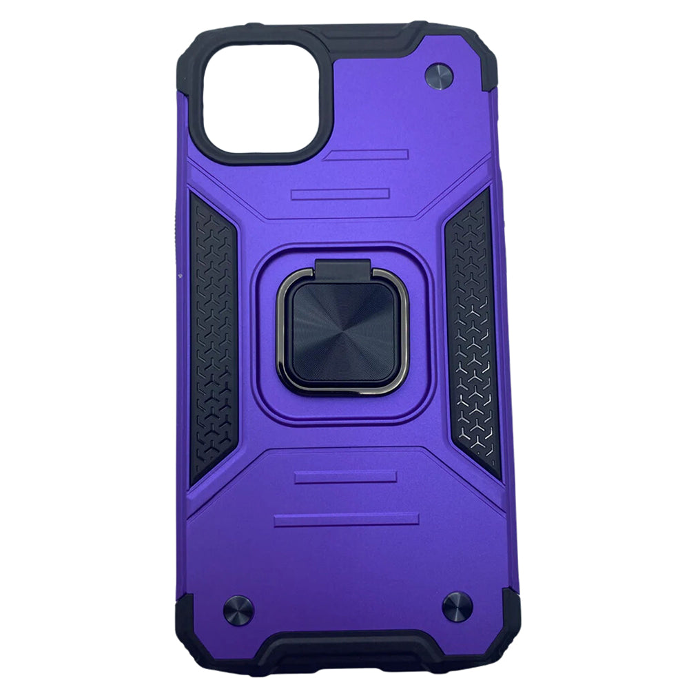 iPhone 15 Plus Rugged Armor Case with 360-Degree Rotating Ring Holder